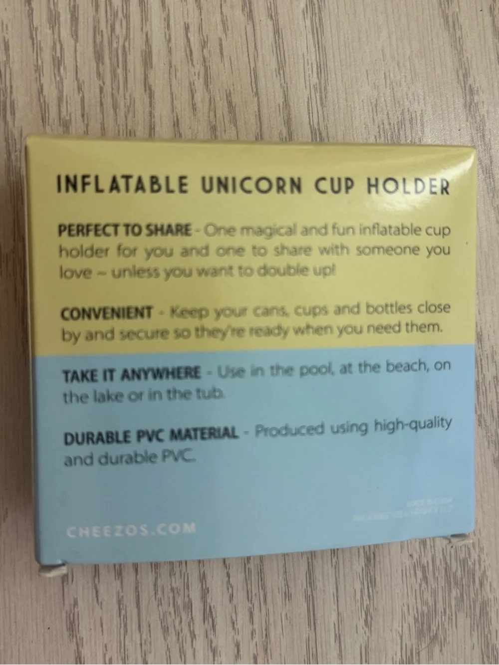 Cup Holder Set of 2, Inflatable Unicorn Pool Drink Holder by Cheezos